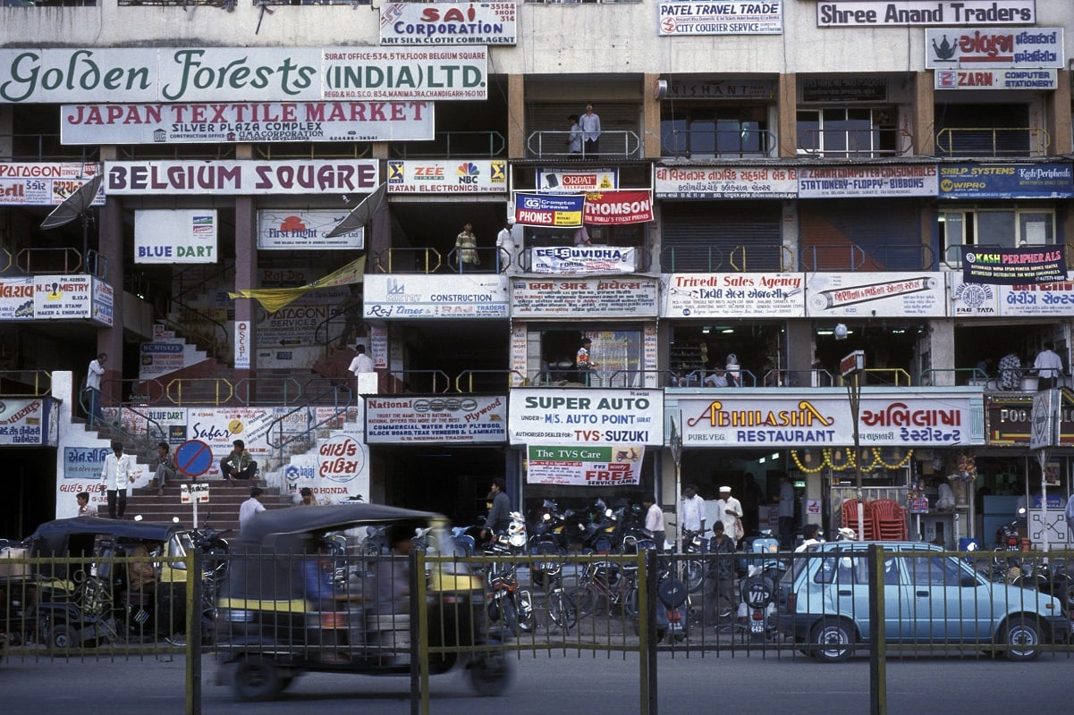 Gade i Surat, Indien