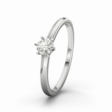 Ring med 0,2 karat diamant