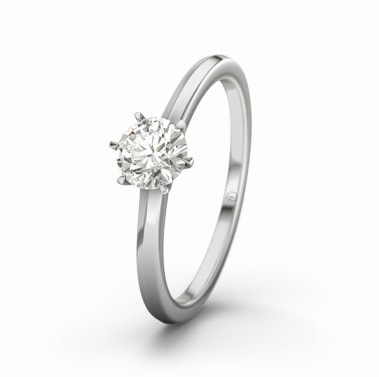 Ring med 0,4 karat diamant