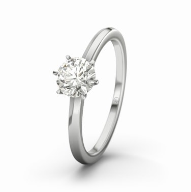 Ring med 0,5 karat diamant
