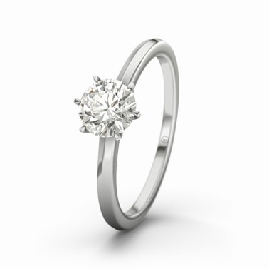 Ring med 0,6 karat diamant