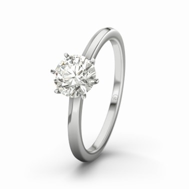 Ring med 0,7 karat diamant