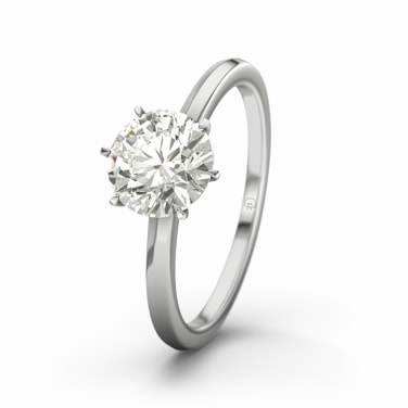 Ring med 1,0 karat diamant